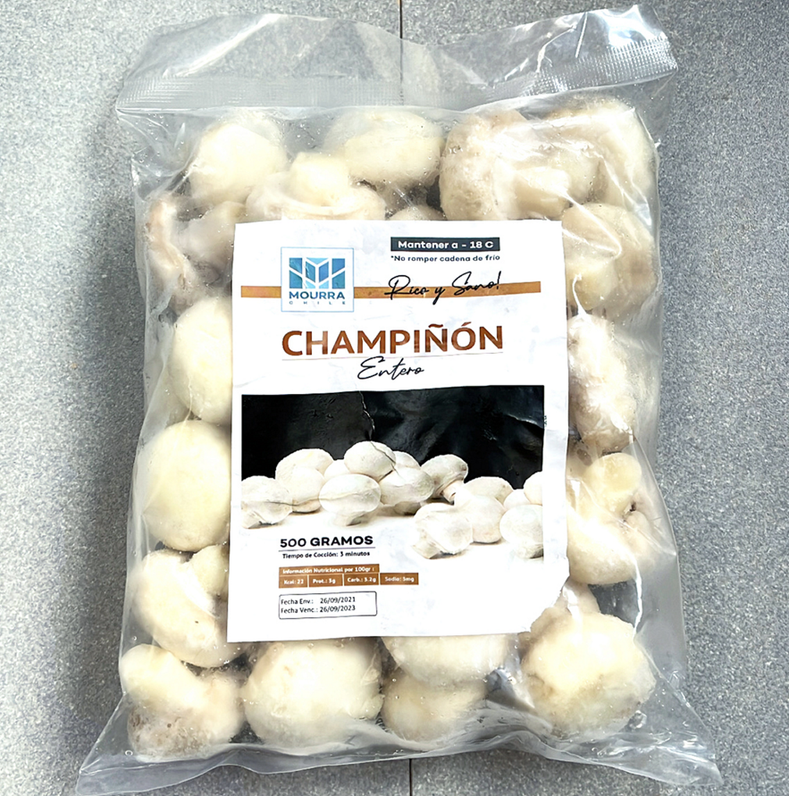 Champiñones enteros 500gr